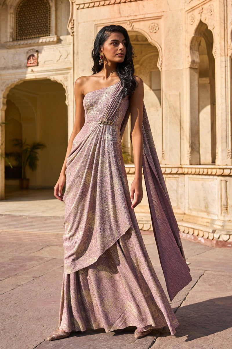 Sarahi Maxi Dress with attached drape