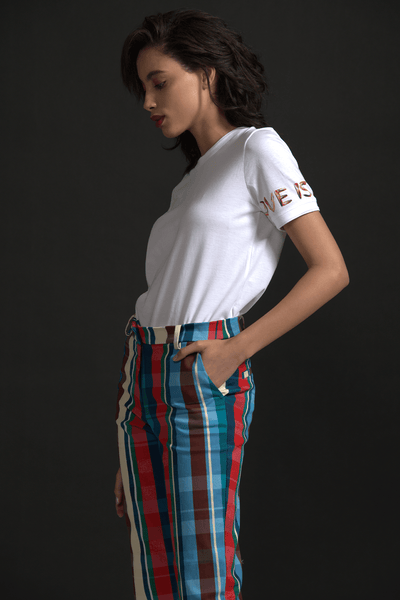 Multi Stripe Jean Bottoms Womenswear