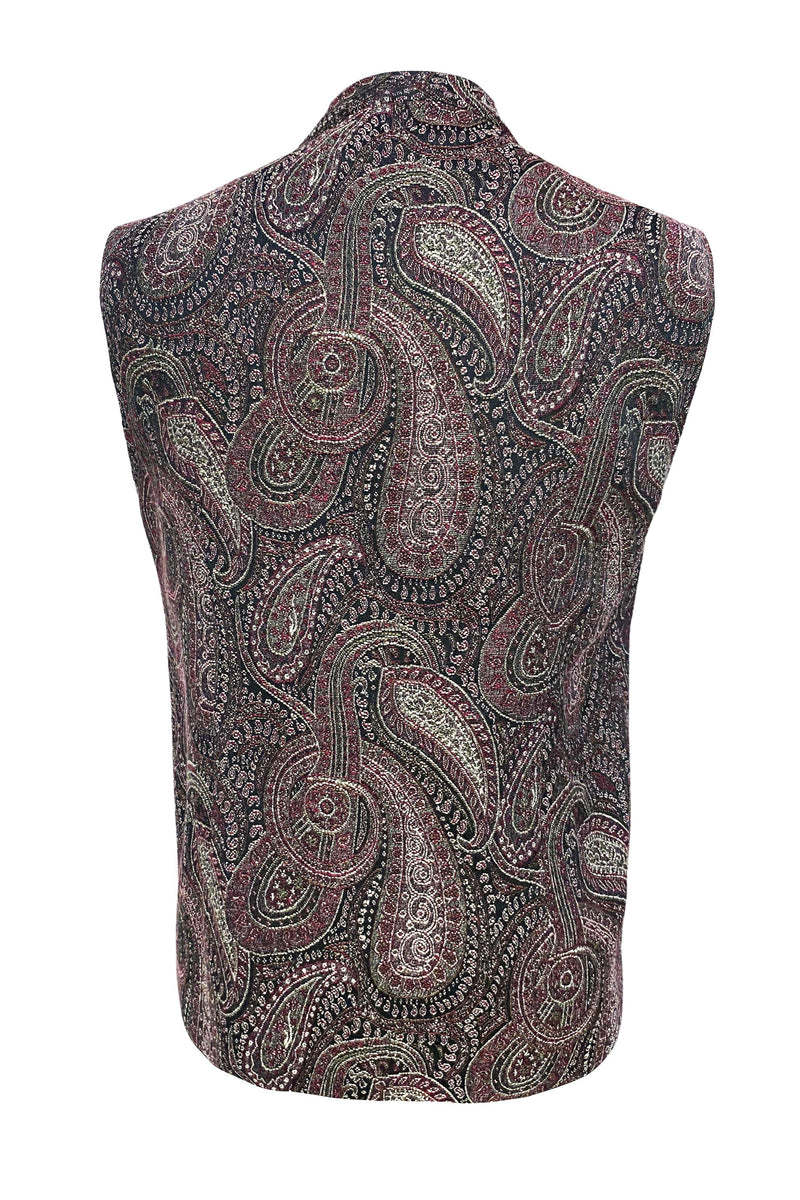 dash and dot Paisley Sleeveless Jacket