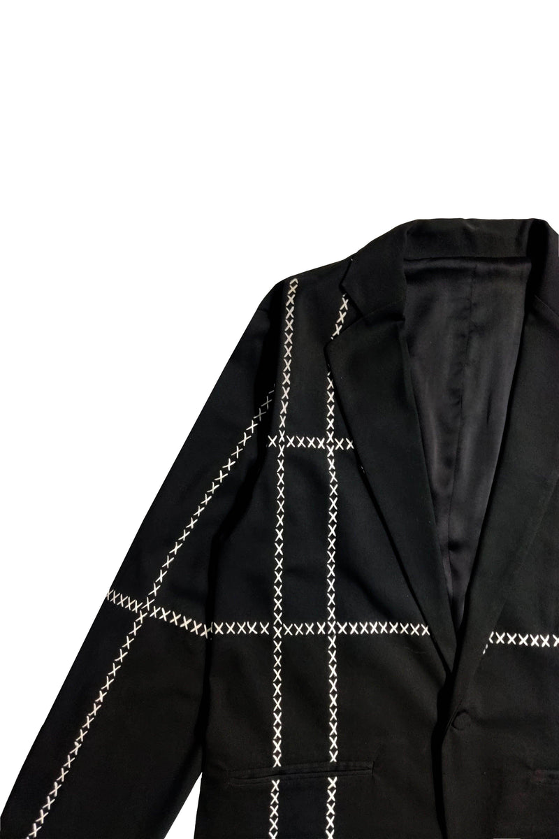 Contrast Cross Stitch Jacket dash and dot