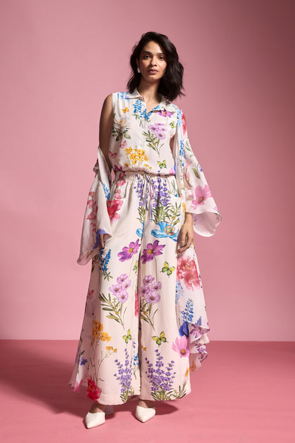 Off Shoulder Floral Maxi | Floral 3 Piece Set | Sleeveless Floral Pant ...