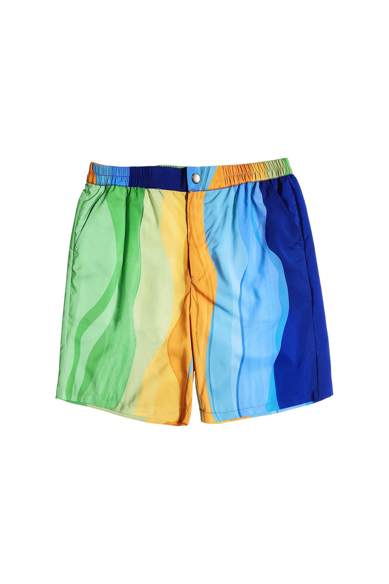 dash and dot - Watercolour Swim Shorts