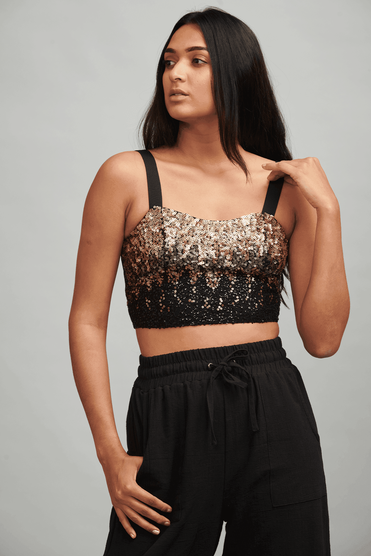 sequin bralette top