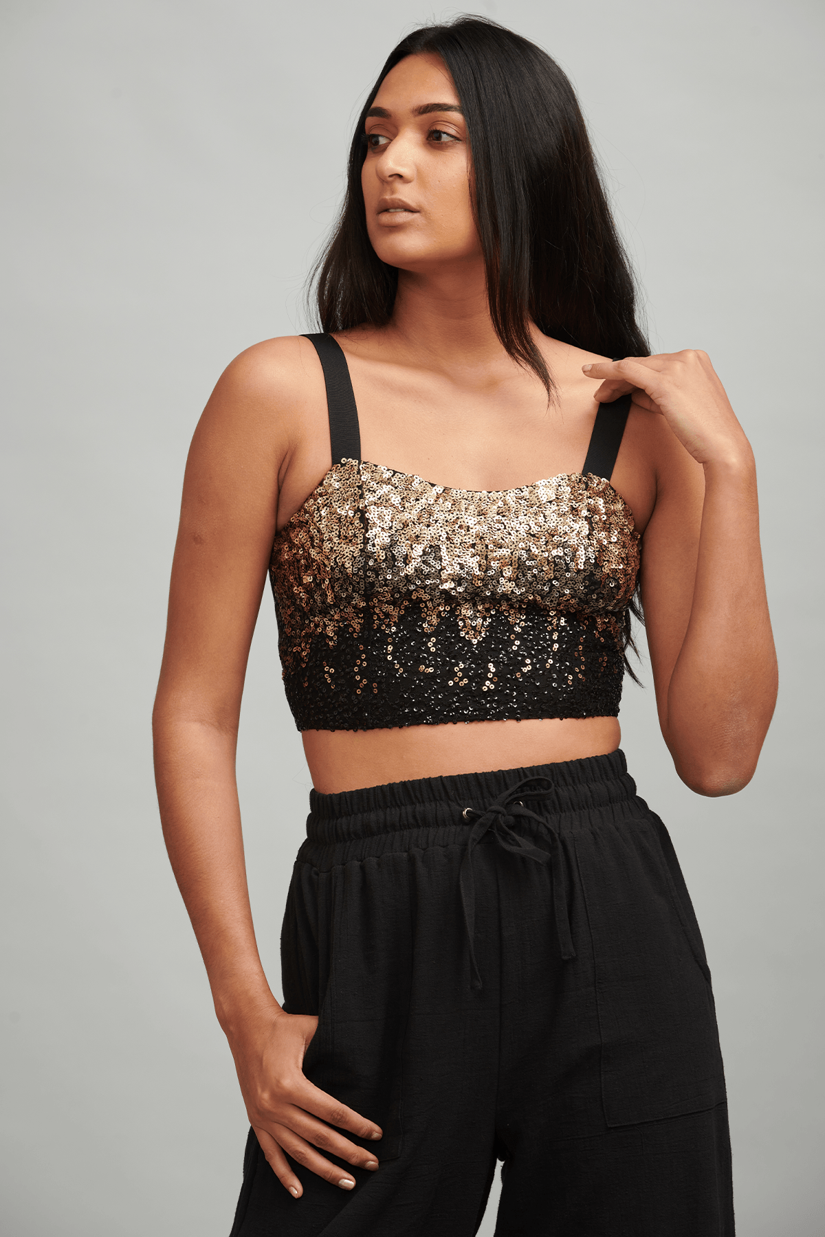 dash and dot - Ombre Sequin Bralette Online