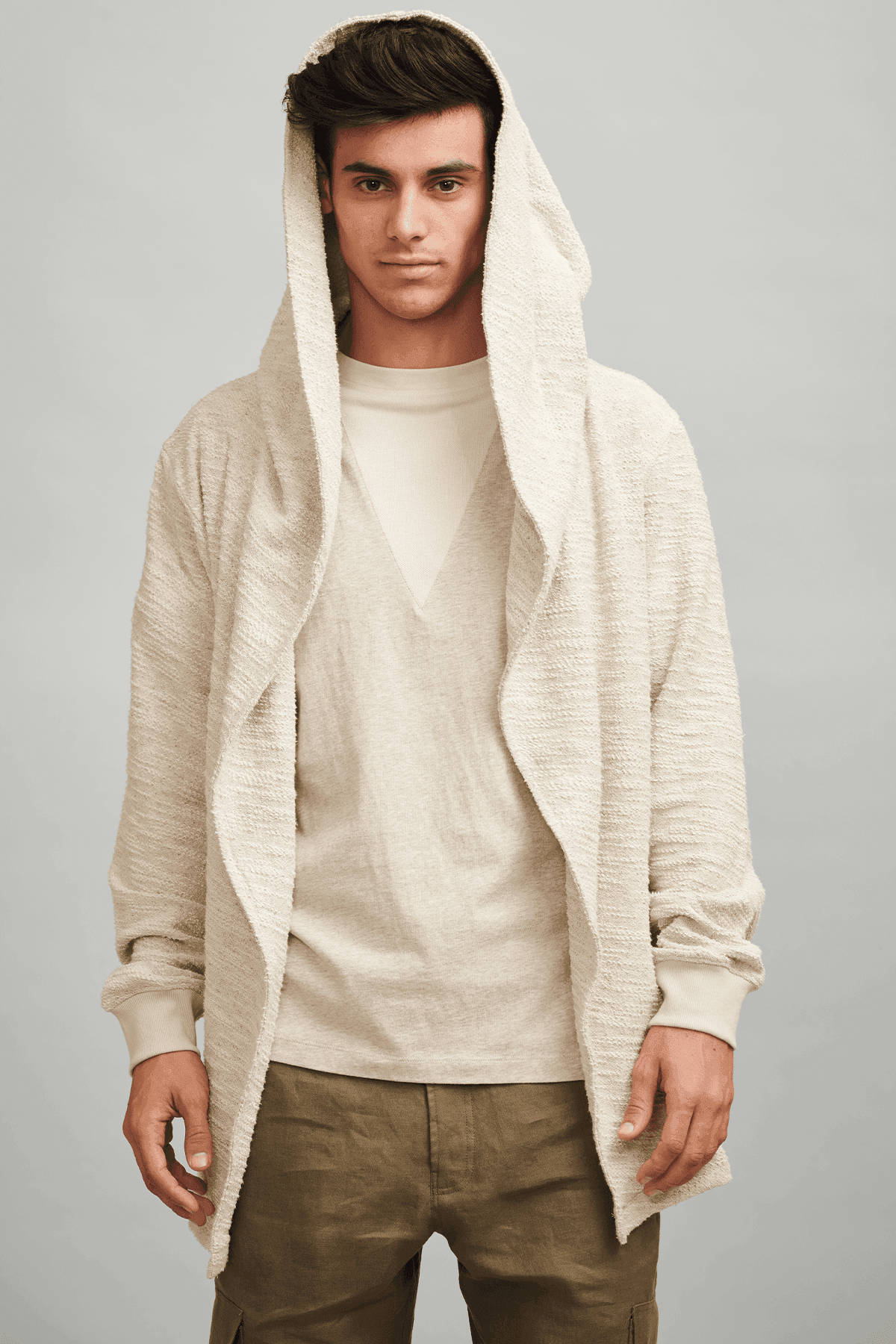 dash and dot Front Open Hoodie Online