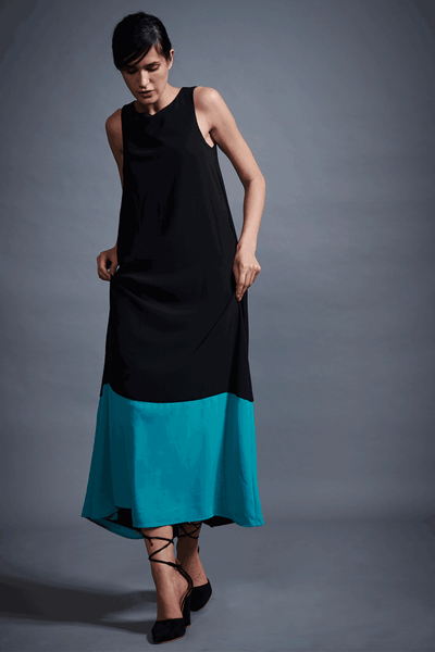 Colour Block Maxi Dresses Womenswear (6064405643434)