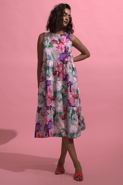 Floral Tiered Midi (6739829325994)